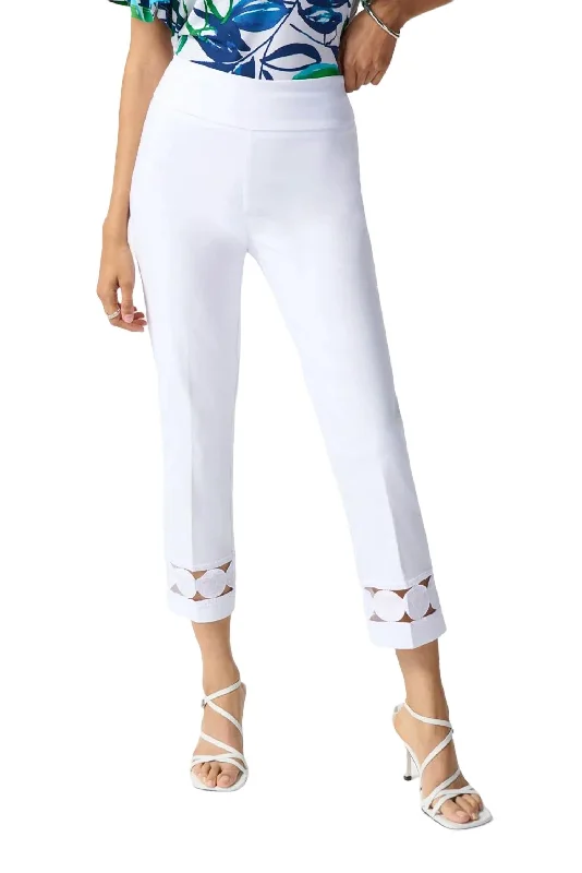 dog mom jeans -Millennium Crop Pant In White