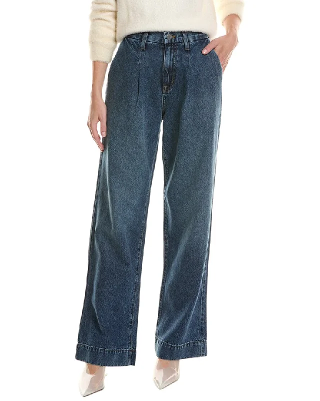 trucker pants rugged -Modern American Castro Benedict Blue Relaxed Leg Jean