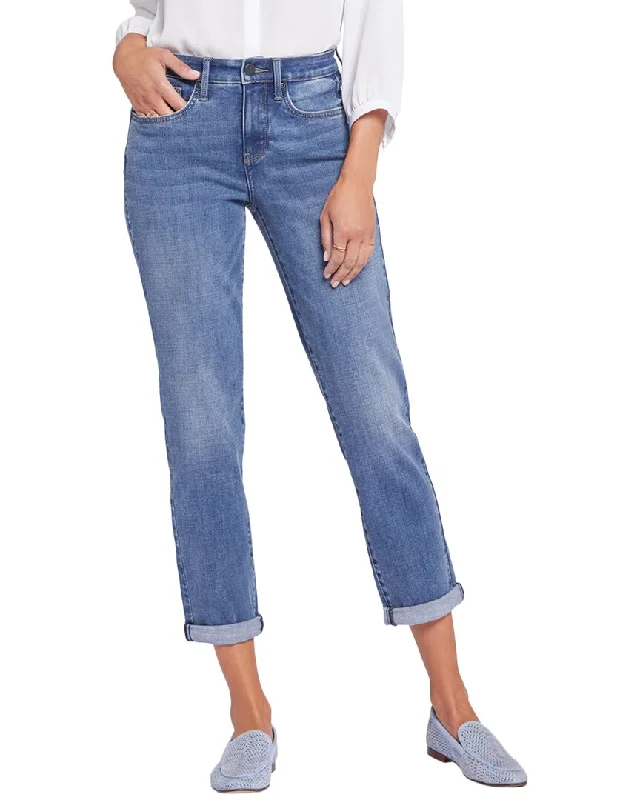 dark tie-dye jeans -NYDJ Margot Rockie Girlfriend Jean