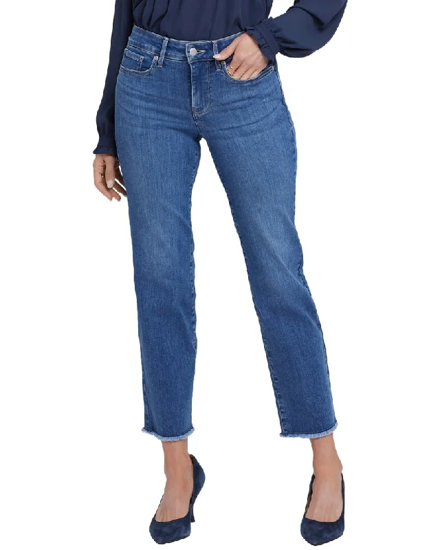 chevron jeans pattern -NYDJ Marilyn Fairmont Ankle Crop Jean