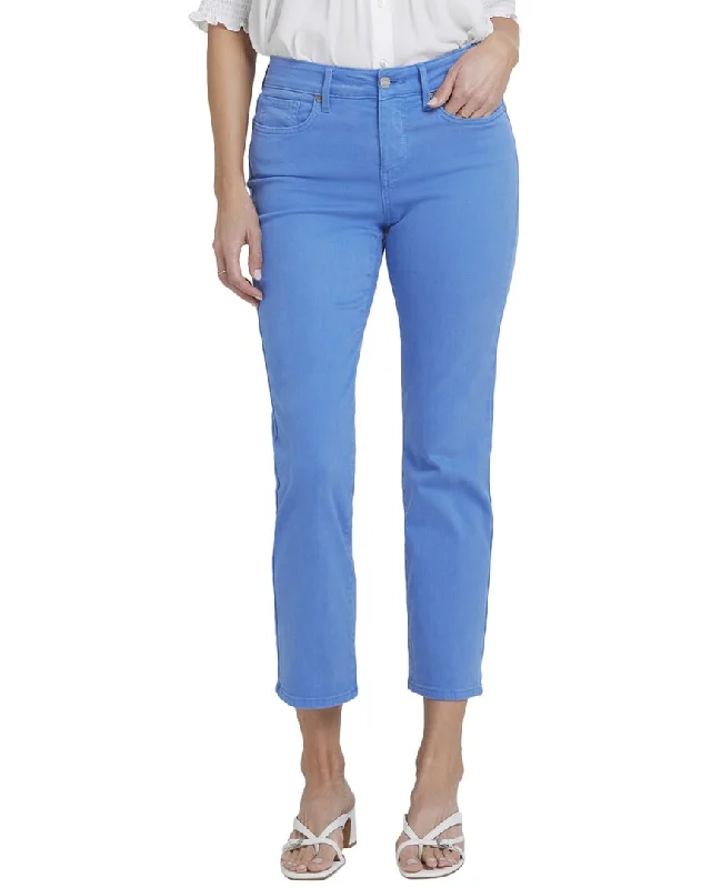 chef pants comfy -NYDJ Marilyn Greek Sea Ankle Crop Jean