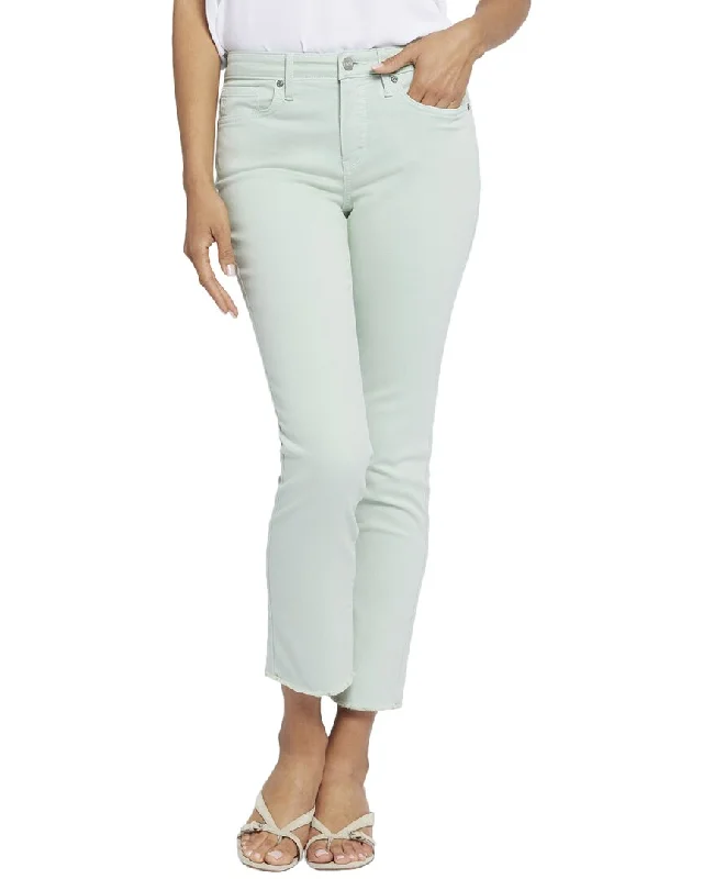 inverted pleat jeans -NYDJ Sheri Fantasy Dream Ankle Crop Jean