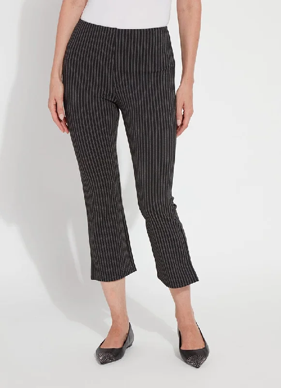 relaxed fit pants -Patterned Crop Kick Flare  (24" Inseam)