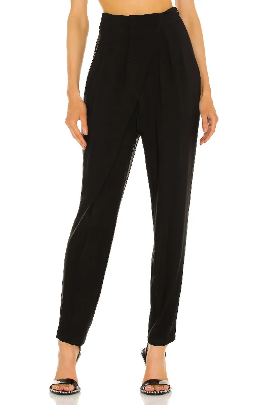 spread hem jeans -Phyllis Pant In Black