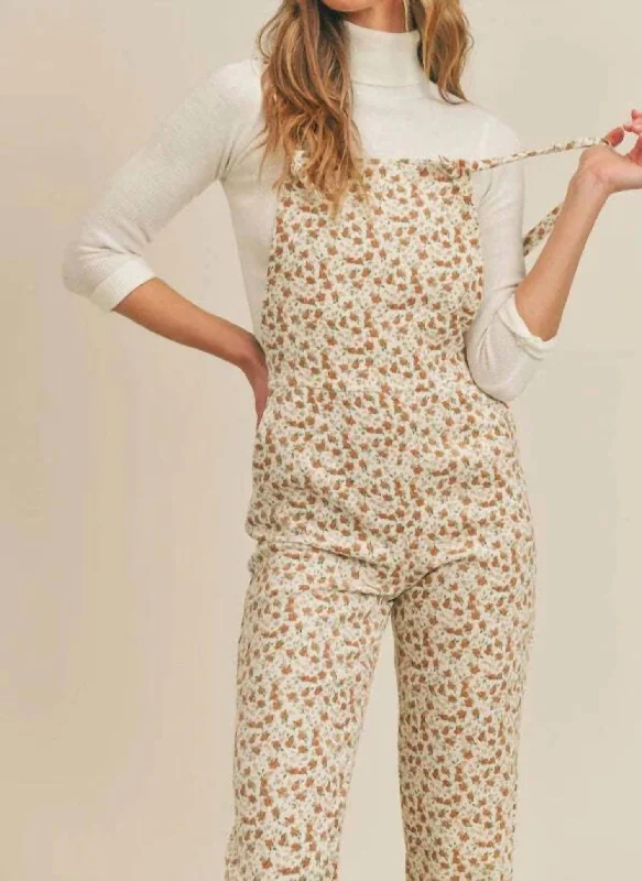 charity event pants -Potpourri Cord Overall In Multi