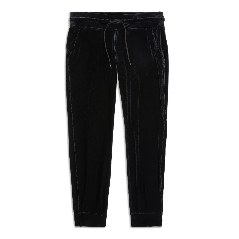 barista pants cool -Ready To Crush High-Rise Velour Jogger - Resale