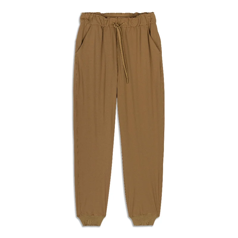 silk blend pants -Stretch High-Rise Jogger - Resale