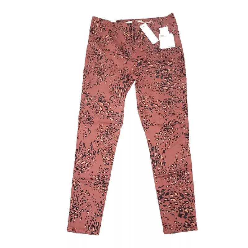 custom photo jeans -Women's Floral Skinny Jeans In Brown