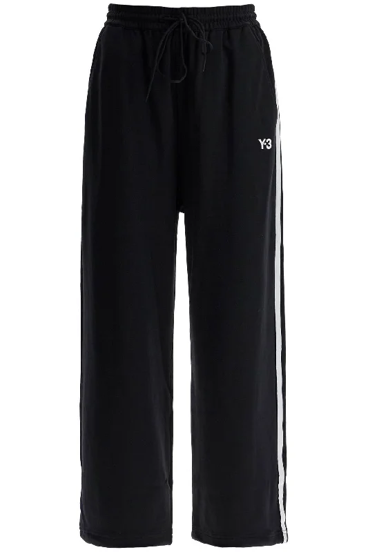 pet lover pants -Y-3 Women's Cropped Wide-Leg Joggers With